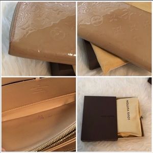 💯 Authentic Zippy Vernis Beige LV wallet